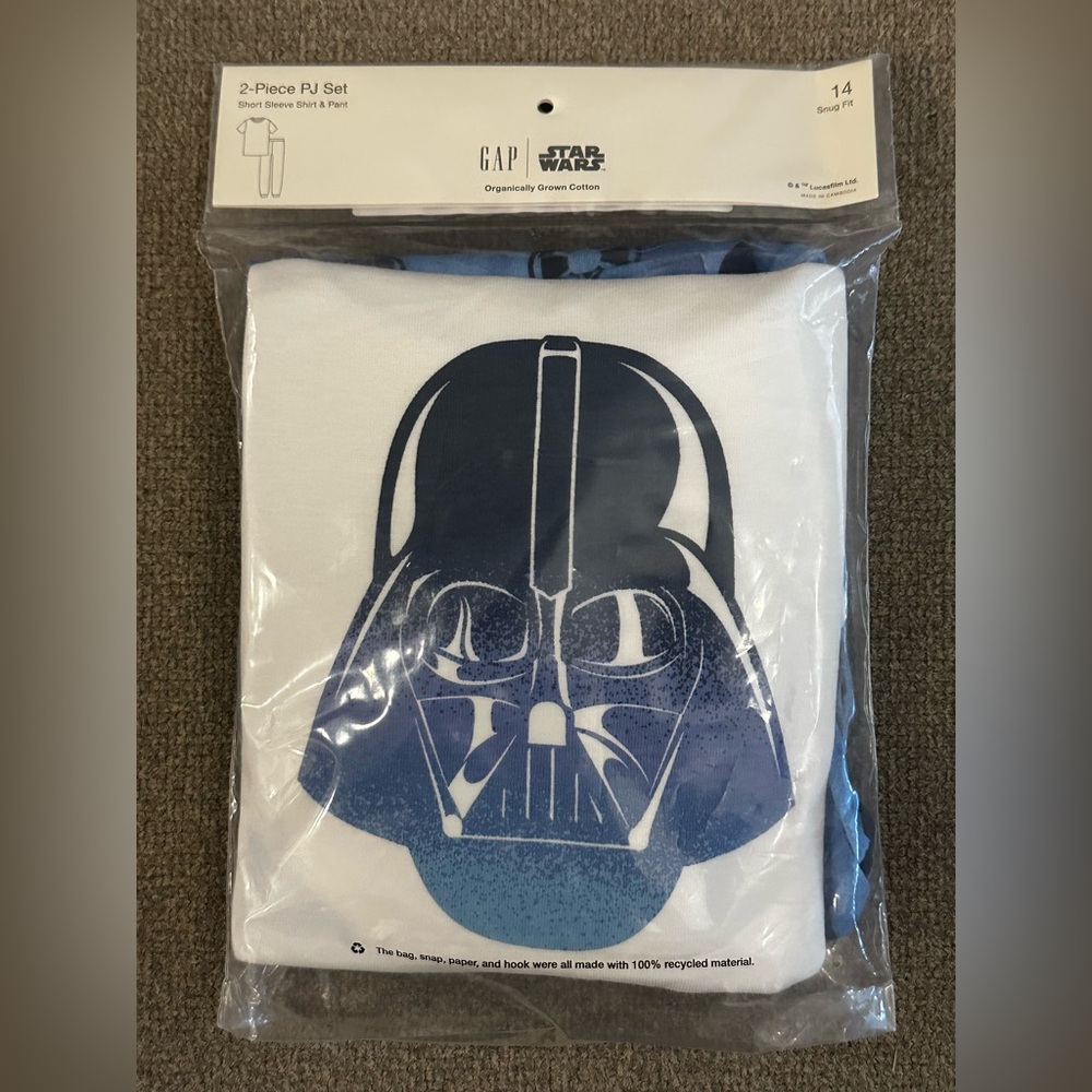 GAP Star Wars Pajama Set Size 14